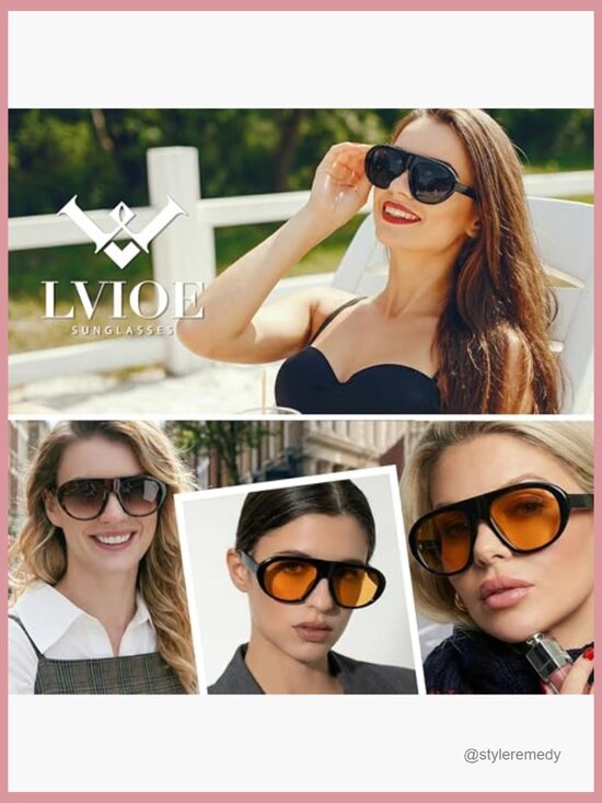 Retro Aviator Sunglasses with Metal Frame, UV400 Protection, Lightweight main image 3